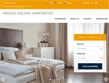 Tablet Screenshot of prague-holiday-apartments.com